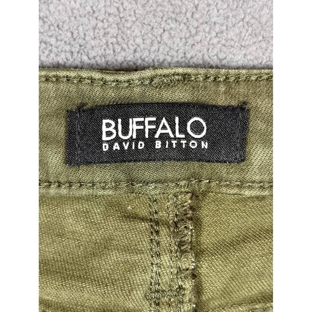Buffalo David Bitton Havana Ankle Jeans Womens 8/29 Green Denim High Rise Skinny